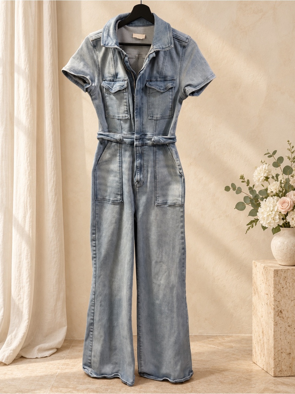 Good American Fit For Success Denim Jumpsuit - NWOT